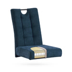 B-Ware Schwingstuhl SOFIA mit Taschenfederkern Polsterung , 2er Set, Blau