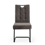 Esszimmerstühle 2er Set SOFIA – Schwingstuhl mit Griff & Federkern Polsterung