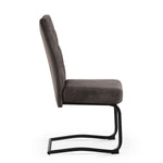 Esszimmerstühle 2er Set SOFIA – Schwingstuhl mit Griff & Federkern Polsterung