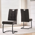 Esszimmerstühle 2er Set SOFIA – Schwingstuhl mit Griff & Federkern Polsterung