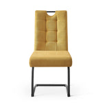 Esszimmerstühle 2er Set SOFIA – Schwingstuhl mit Griff & Federkern Polsterung