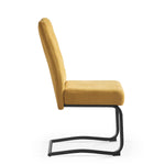 Esszimmerstühle 2er Set SOFIA – Schwingstuhl mit Griff & Federkern Polsterung