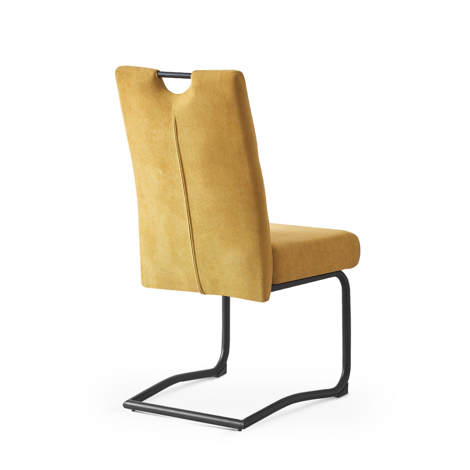 Esszimmerstühle 2er Set SOFIA – Schwingstuhl mit Griff & Federkern Polsterung