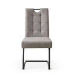 Esszimmerstühle 2er Set SOFIA – Schwingstuhl mit Griff & Federkern Polsterung