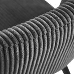 Esszimmerstühle 2er Set VICKY – Polsterstuhl aus Cordstoff mit Metallgestell