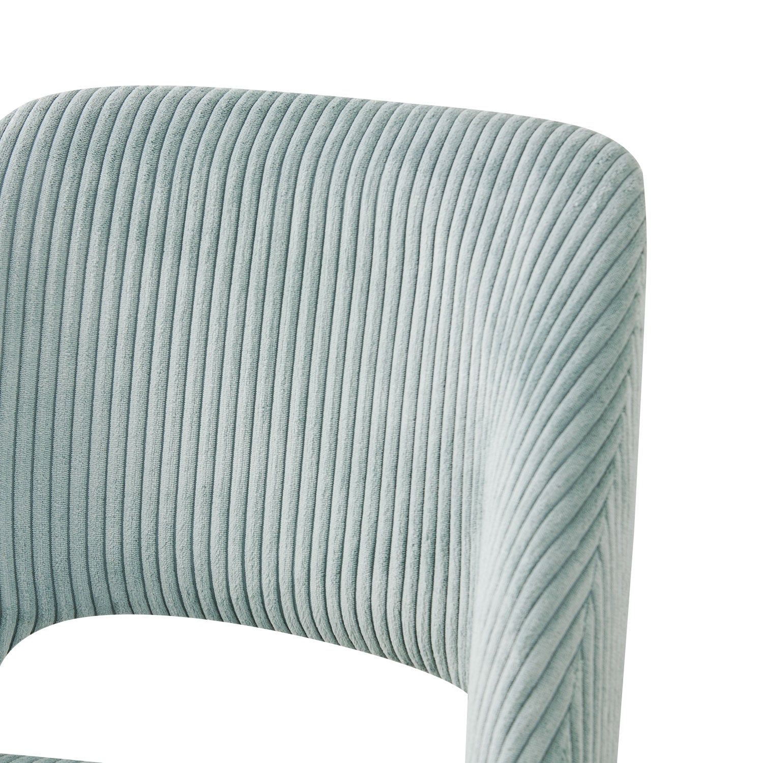 Esszimmerstühle 2er Set VICKY – Polsterstuhl aus Cordstoff mit Metallgestell