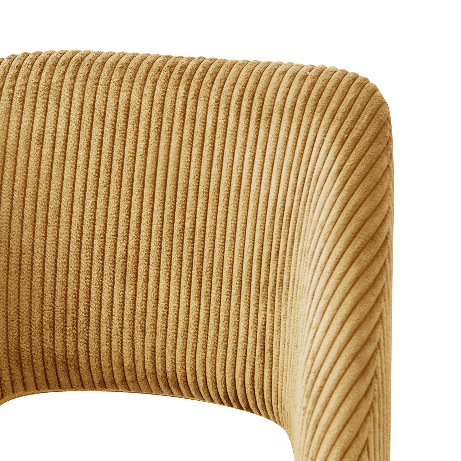 Esszimmerstühle 2er Set VICKY – Polsterstuhl aus Cordstoff mit Metallgestell