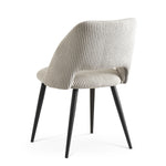 Esszimmerstühle 2er Set VICKY – Polsterstuhl aus Cordstoff mit Metallgestell