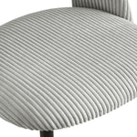 Esszimmerstühle 2er Set VICKY – Polsterstuhl aus Cordstoff mit Metallgestell