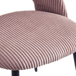 Esszimmerstühle 2er Set VICKY – Polsterstuhl aus Cordstoff mit Metallgestell