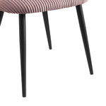 Esszimmerstühle 2er Set VICKY – Polsterstuhl aus Cordstoff mit Metallgestell