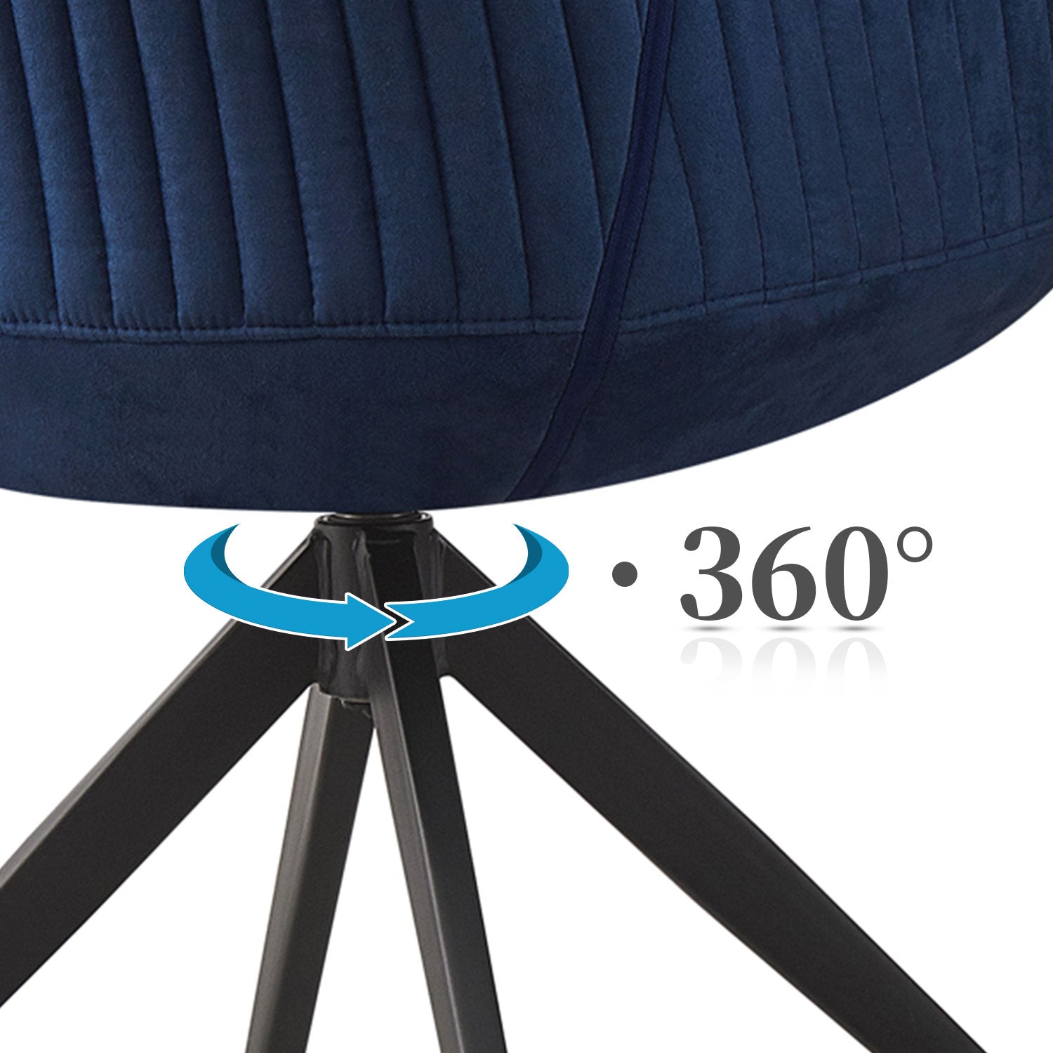 Esszimmerstuhl ARVIT – Drehbarer Stuhl mit Armlehnen & Cord oder Wildlederoptik