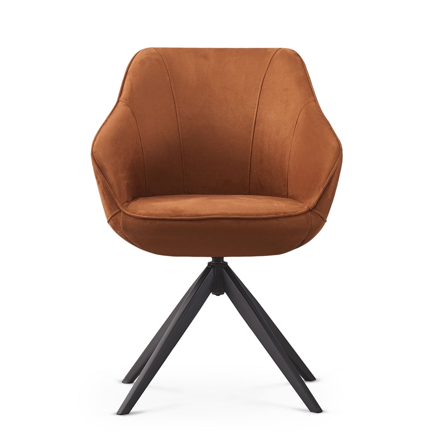 Esszimmerstuhl ARVIT – Drehbarer Stuhl mit Armlehnen & Cord oder Wildlederoptik | B&D home