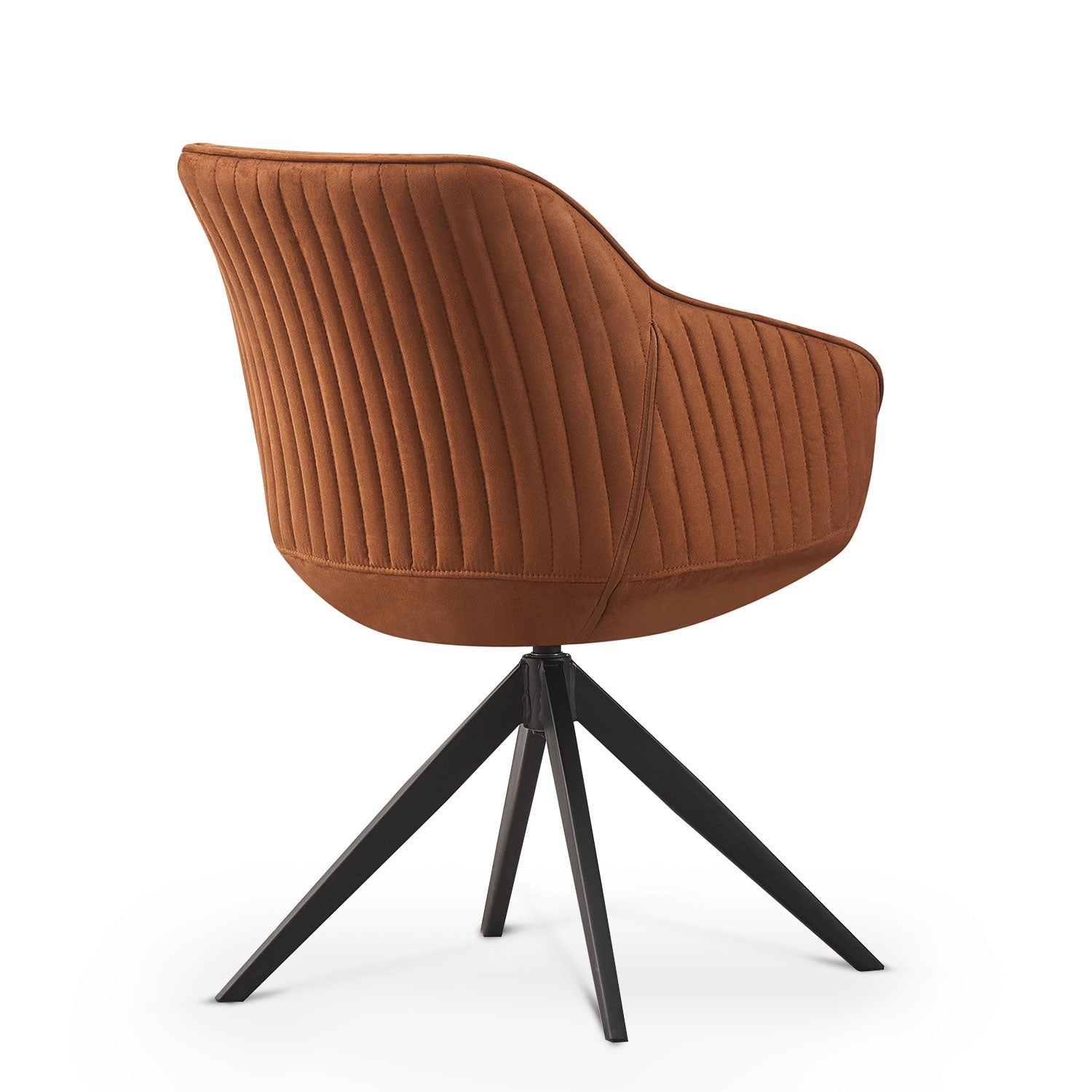 Esszimmerstuhl ARVIT – Drehbarer Stuhl mit Armlehnen & Cord oder Wildlederoptik | B&D home