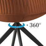 Esszimmerstuhl ARVIT – Drehbarer Stuhl mit Armlehnen & Cord oder Wildlederoptik | B&D home