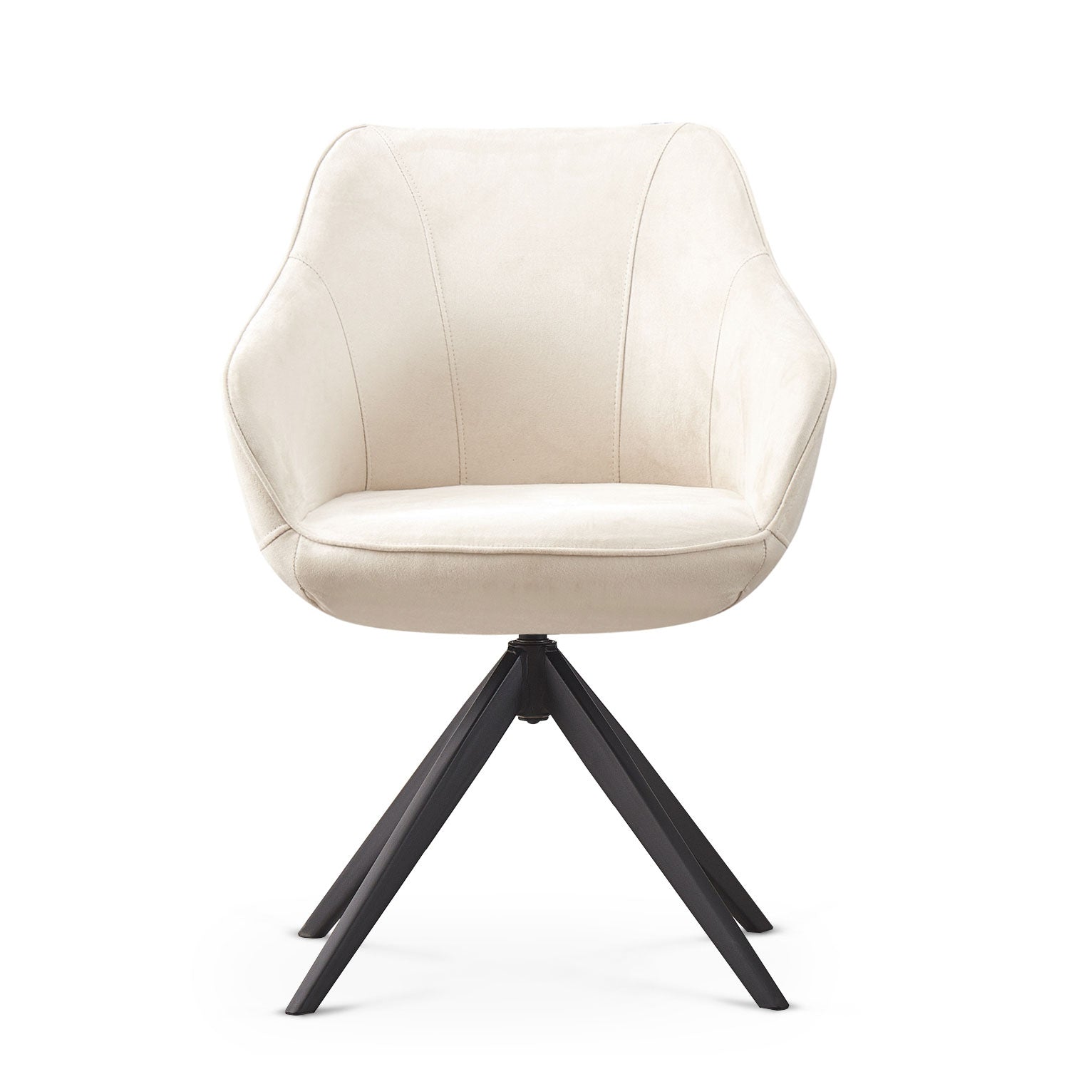 Esszimmerstuhl ARVIT – Drehbarer Stuhl mit Armlehnen & Cord oder Wildlederoptik | B&D home