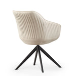 Esszimmerstuhl ARVIT – Drehbarer Stuhl mit Armlehnen & Cord oder Wildlederoptik | B&D home