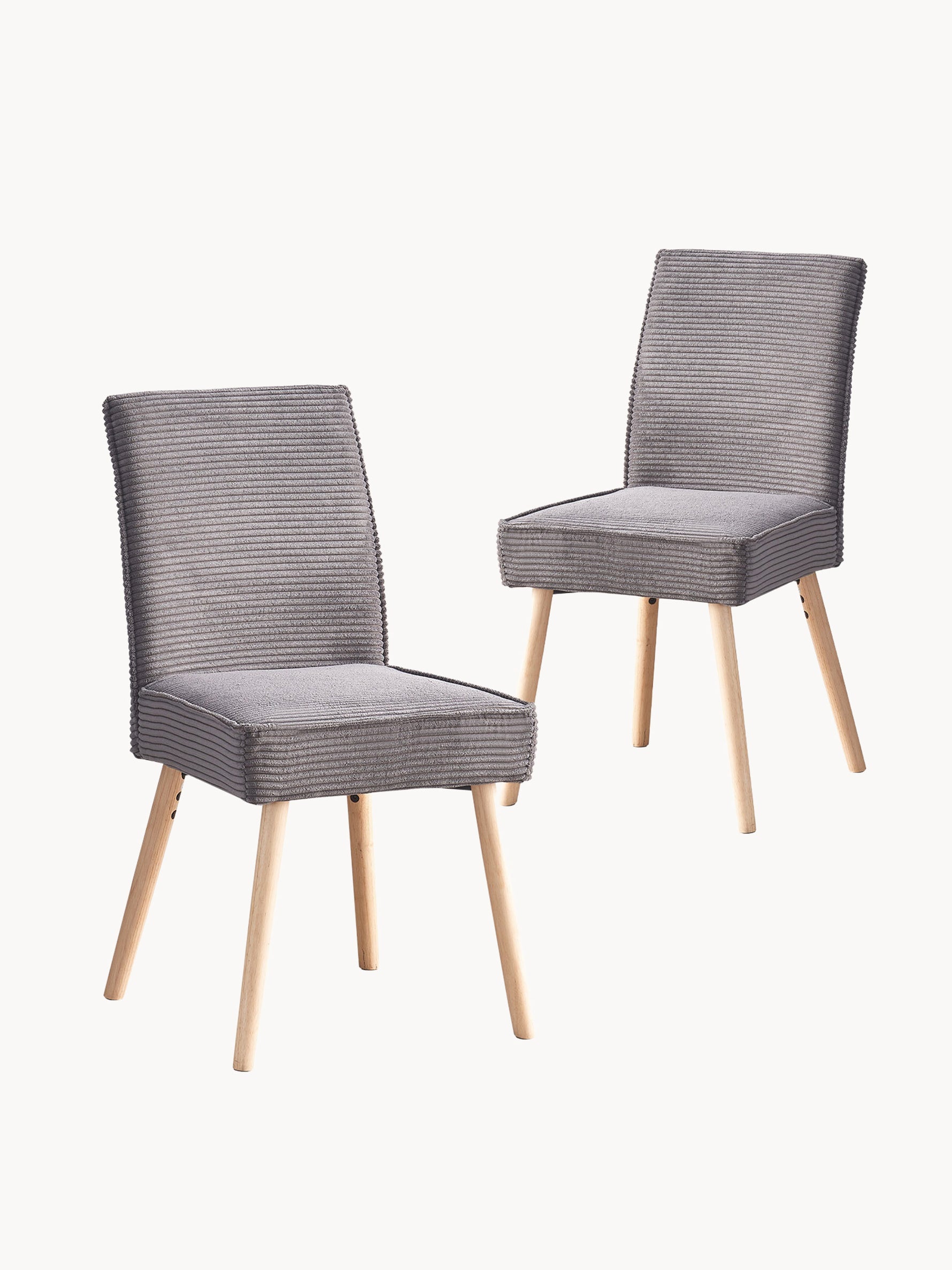 B-Ware Esszimmerstuhl CEDRIC Anthrazit 2er Set