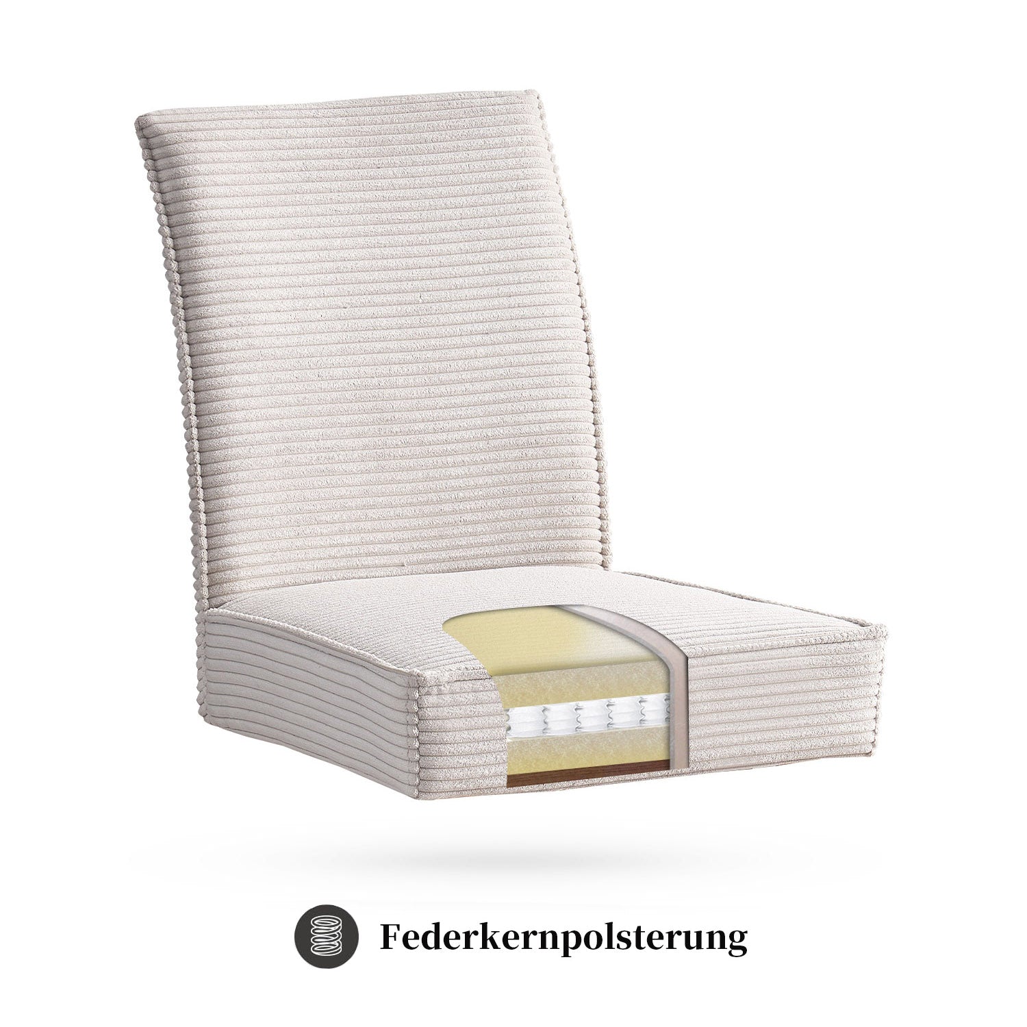 B-Ware Esszimmerstuhl CEDRIC 2er Set Grau