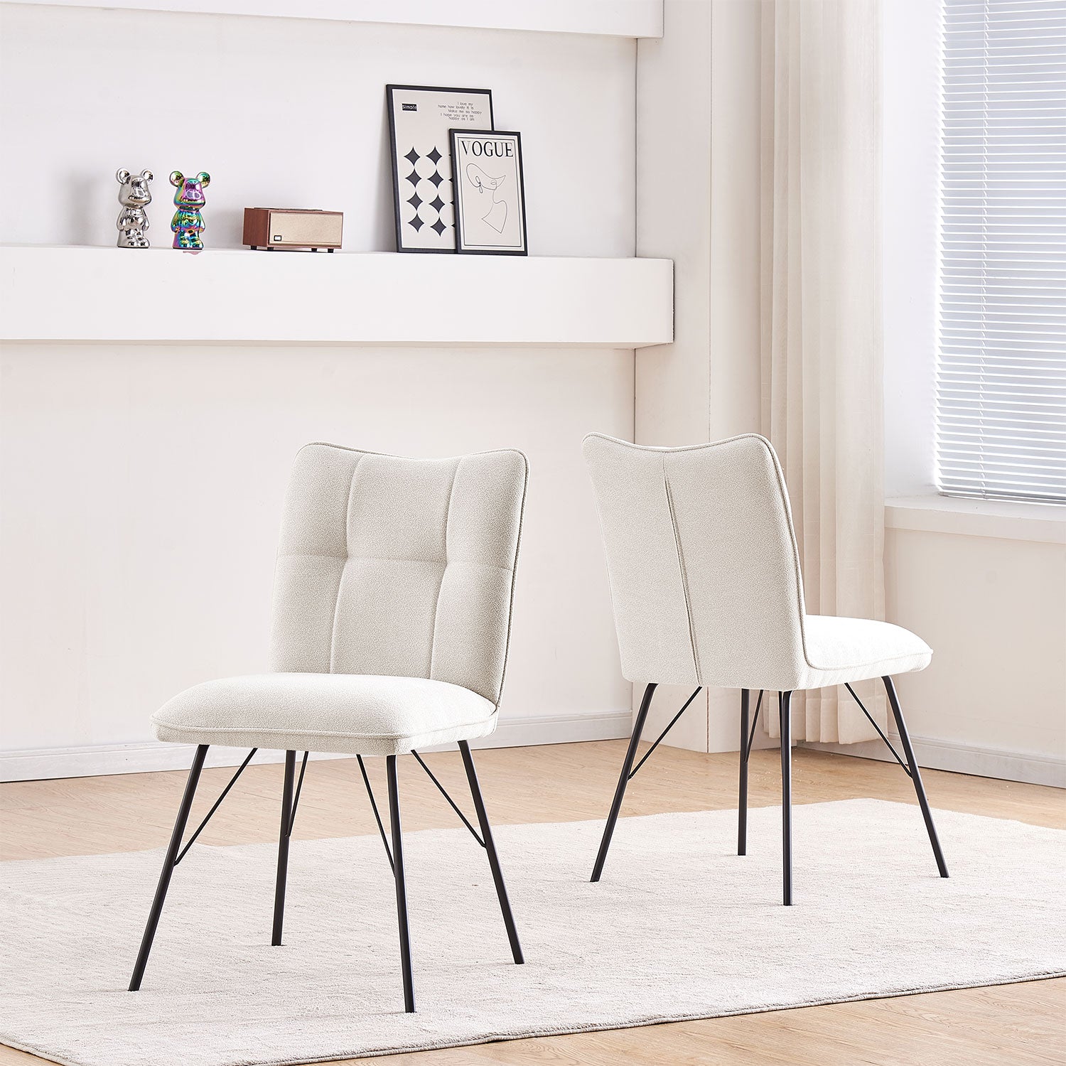 NELE, 2er Set - Moderner Polsterstuhl