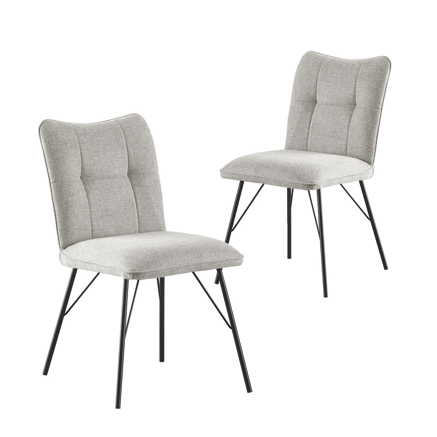 B-Ware Esszimmerstuhl NELE, 2er Set, Grau