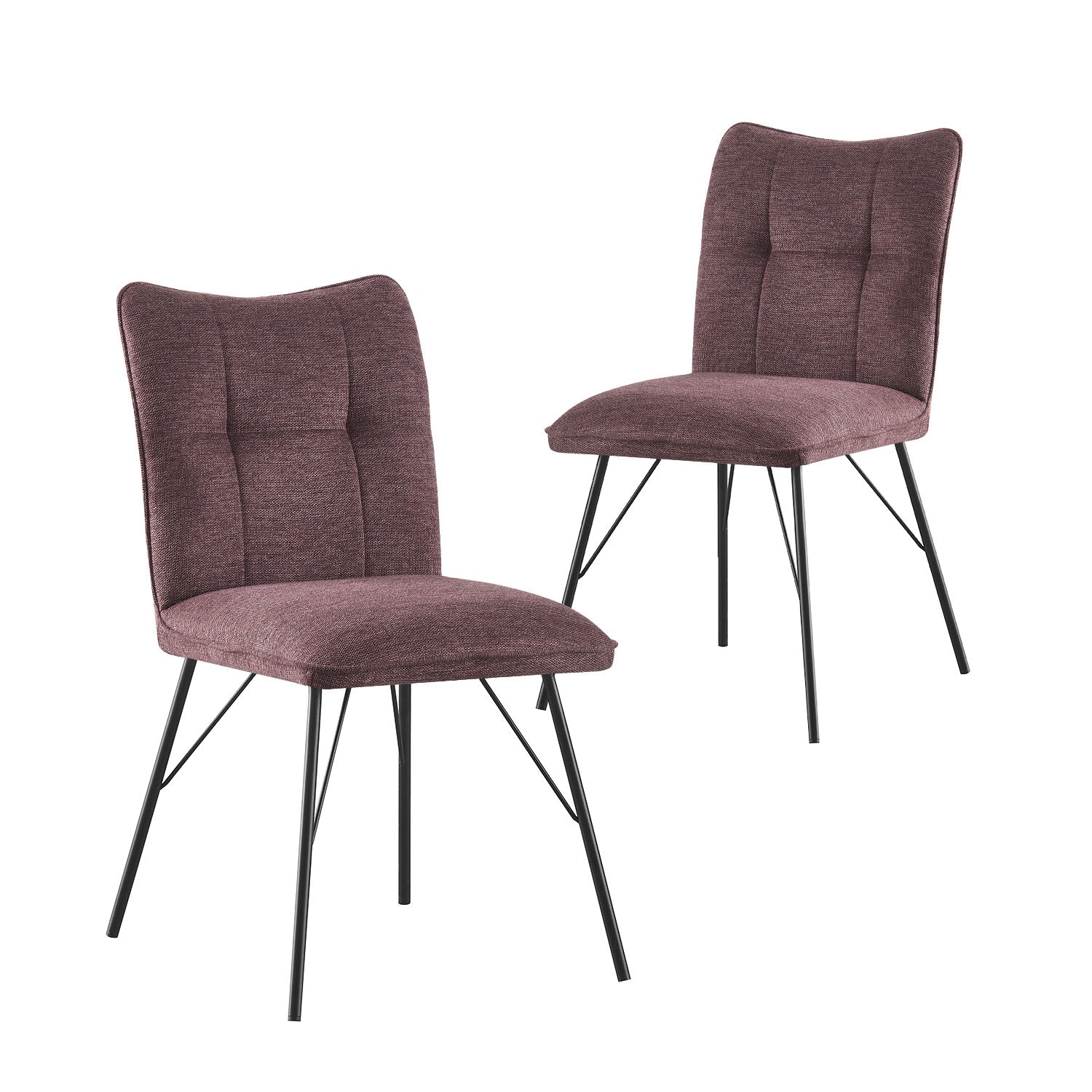 NELE, 2er Set - Moderner Polsterstuhl