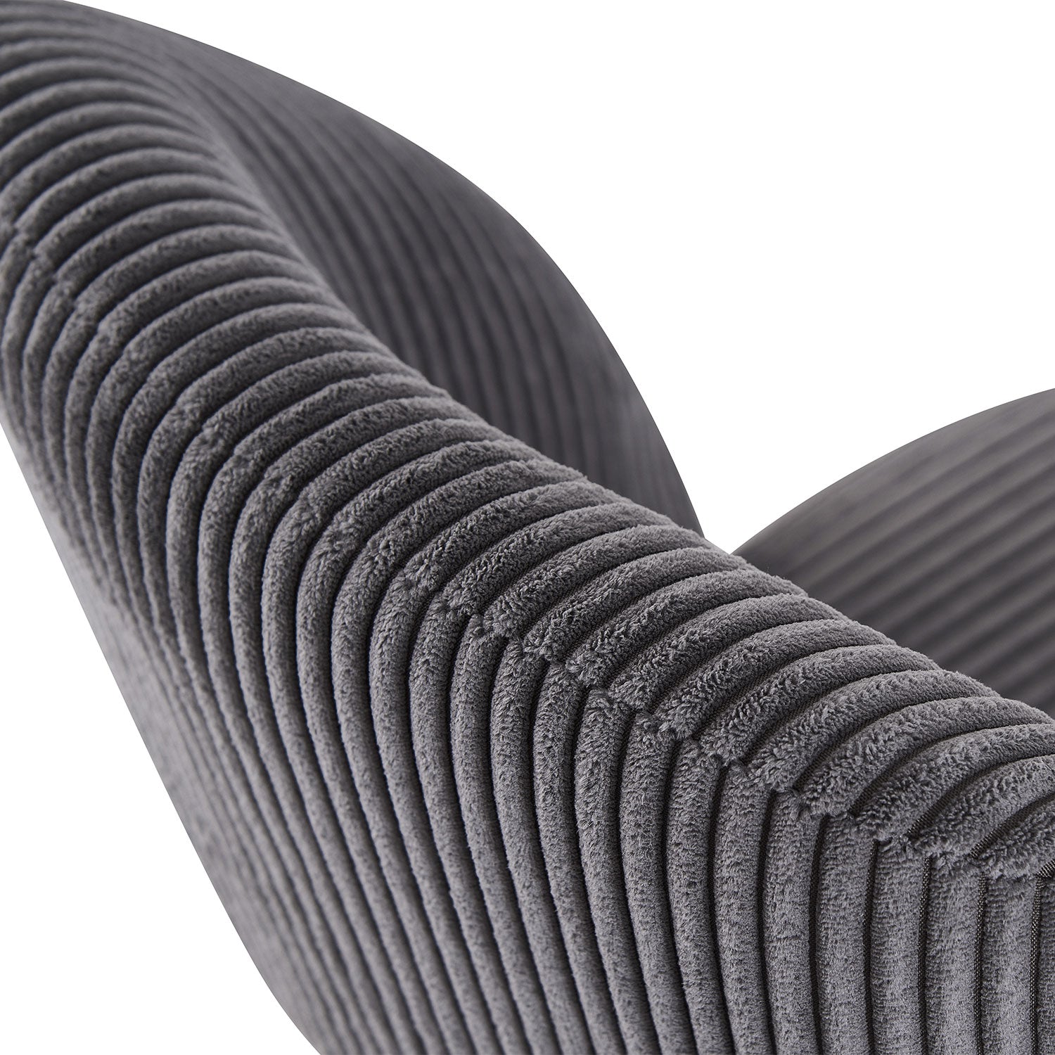 Esszimmerstühle 2er Set VICKY – Polsterstuhl aus Cordstoff mit Metallgestell