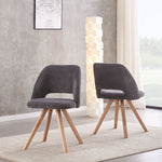 B-Ware Esszimmerstuhl MARY, 2er Set, Anthrazit