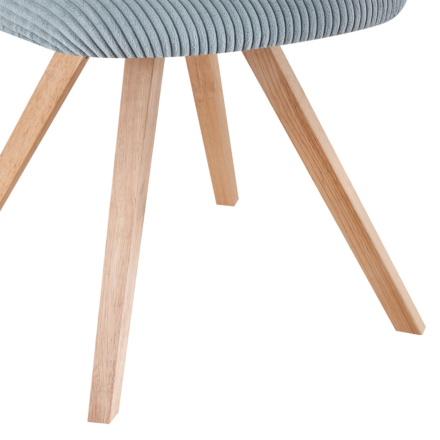 Esszimmerstühle 2er Set VICKY – Polsterstuhl aus Cordstoff mit Metallgestell