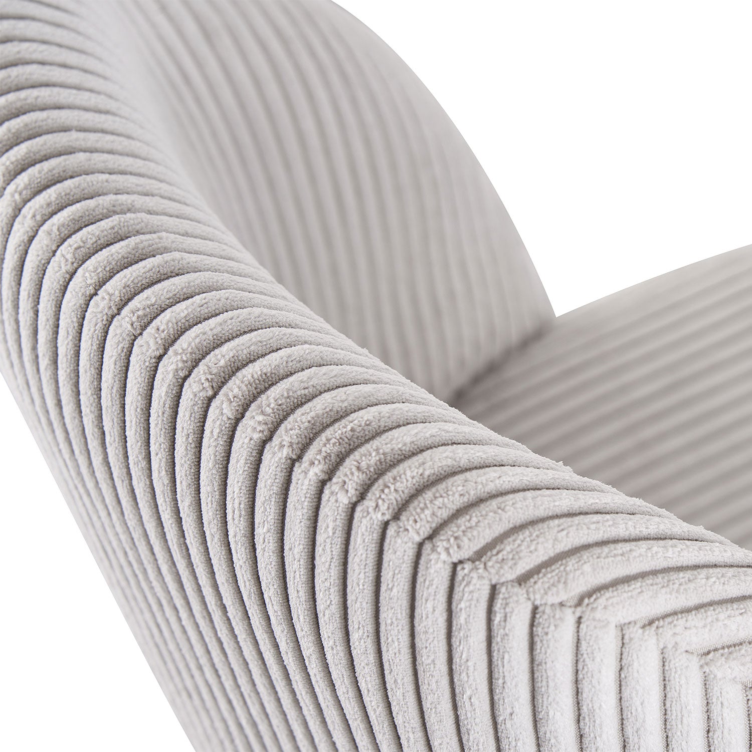 Esszimmerstühle 2er Set VICKY – Polsterstuhl aus Cordstoff mit Metallgestell