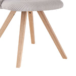 Esszimmerstühle 2er Set VICKY – Polsterstuhl aus Cordstoff mit Metallgestell