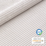 Esszimmerstühle 2er Set VICKY – Polsterstuhl aus Cordstoff mit Metallgestell