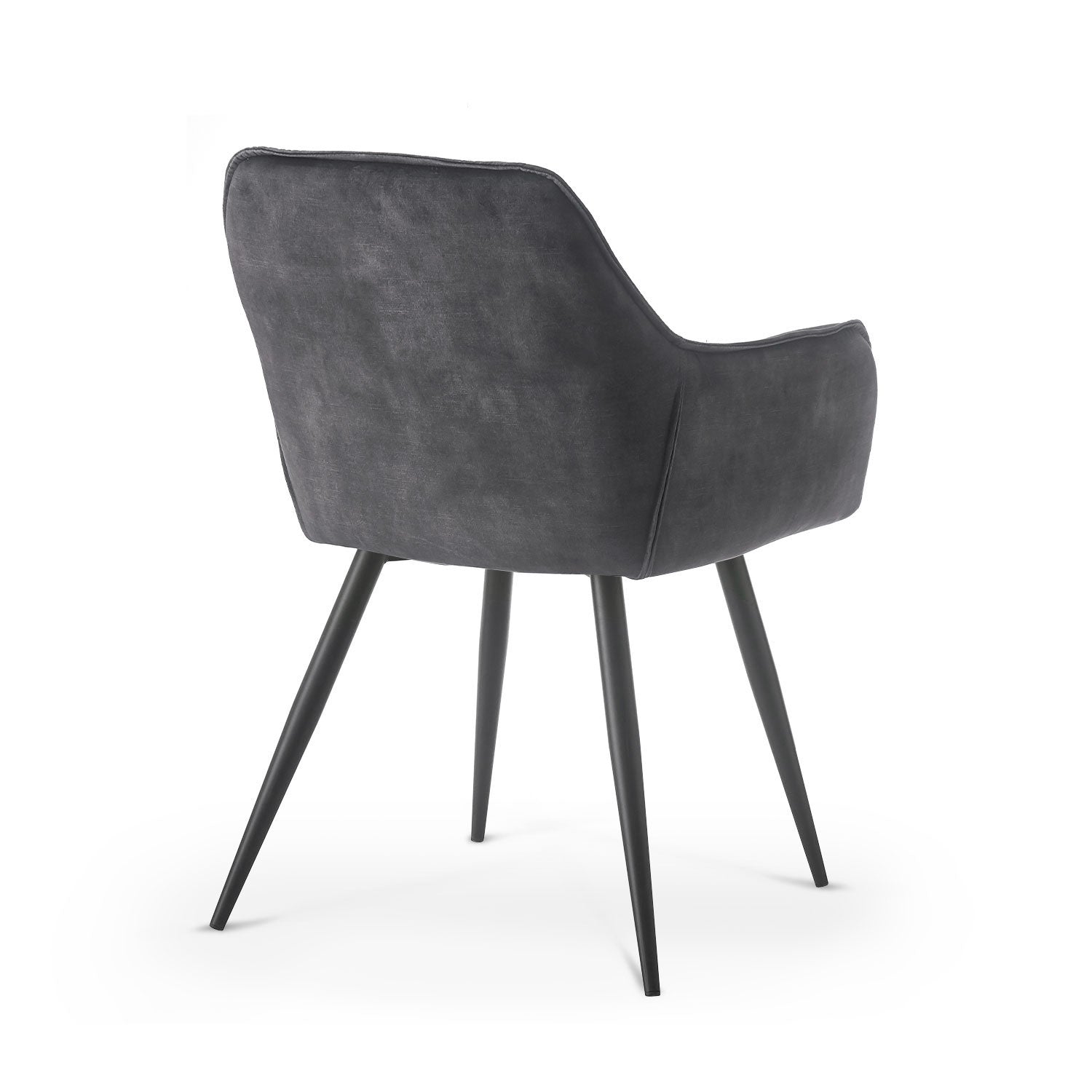 Drehstuhl DIETER 2er Set – Drehbarer Polsterstuhl mit Knopfsteppung & Metallgestell  | B&D home