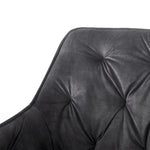 Drehstuhl DIETER 2er Set – Drehbarer Polsterstuhl mit Knopfsteppung & Metallgestell  | B&D home