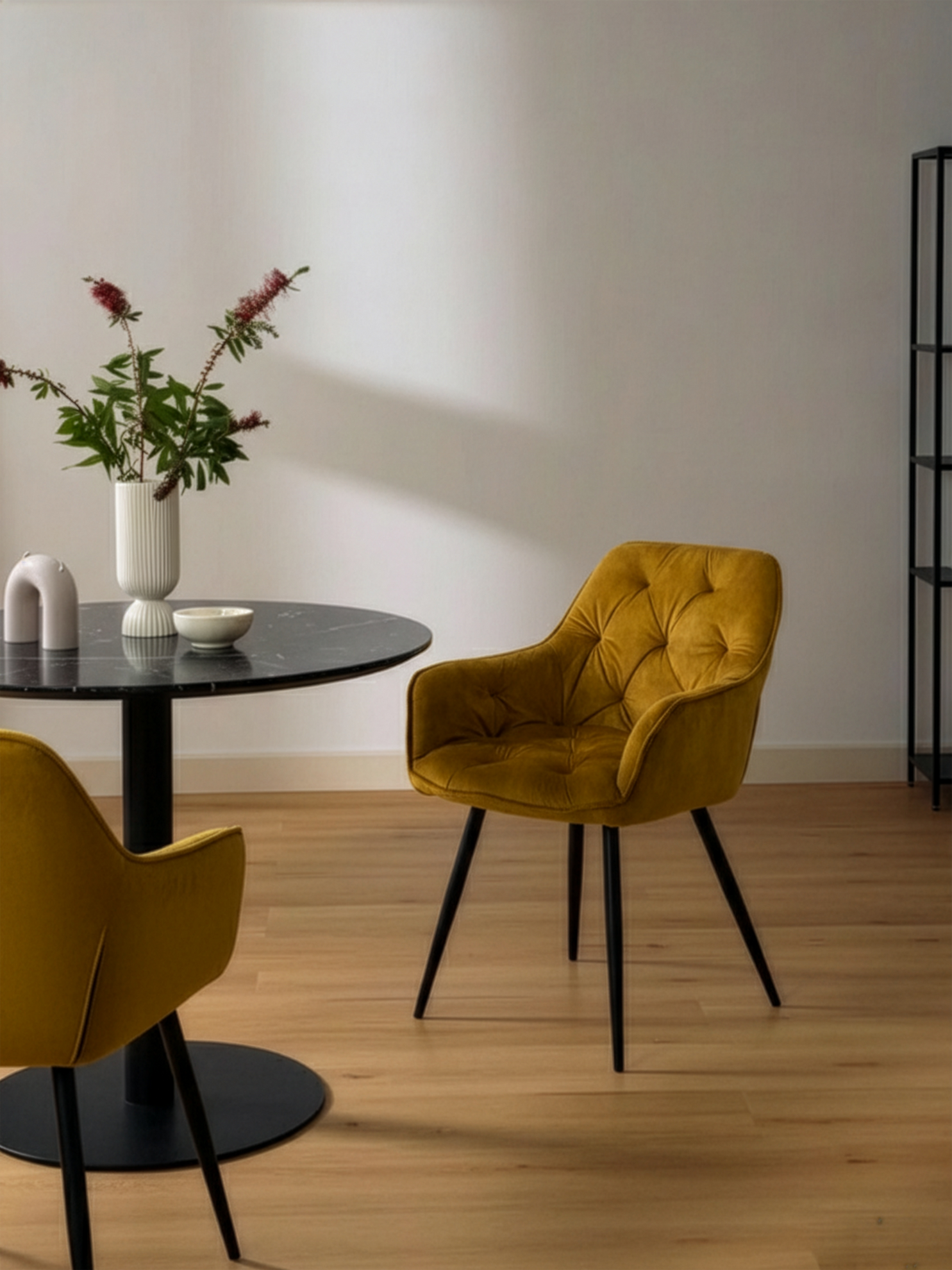 B-Ware Esszimmerstuhl DIETER, 2er Set, Gelb