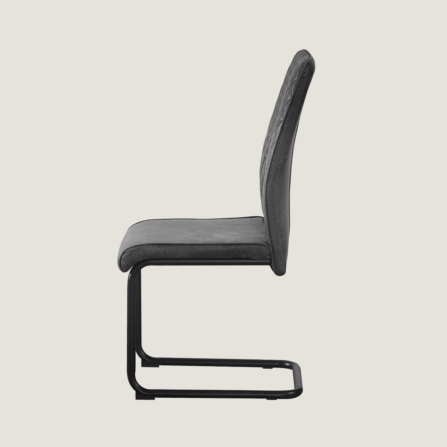 C-Ware Esszimmerstuhl THEO, 4er Set, Anthrazit  (ungeprüfte Retoure)