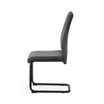 C-Ware Esszimmerstuhl THEO, 4er Set, Anthrazit  (ungeprüfte Retoure)