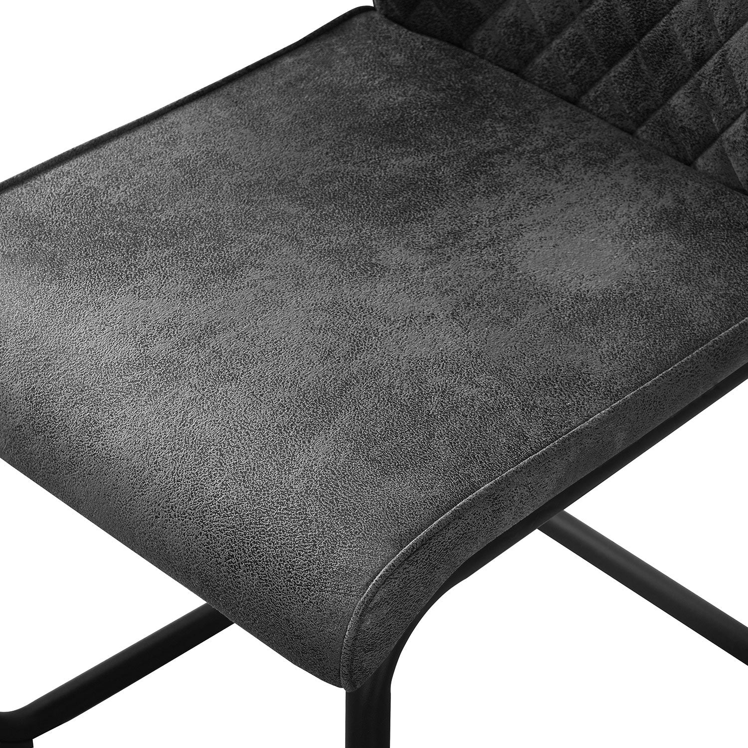 C-Ware Esszimmerstuhl THEO, 4er Set, Anthrazit  (ungeprüfte Retoure)