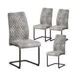 C-Ware Esszimmerstuhl THEO, 4er Set, Grau  (ungeprüfte Retoure)