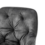 Drehstuhl DIETER 2er Set – Drehbarer Polsterstuhl mit Knopfsteppung & Metallgestell  | B&D home