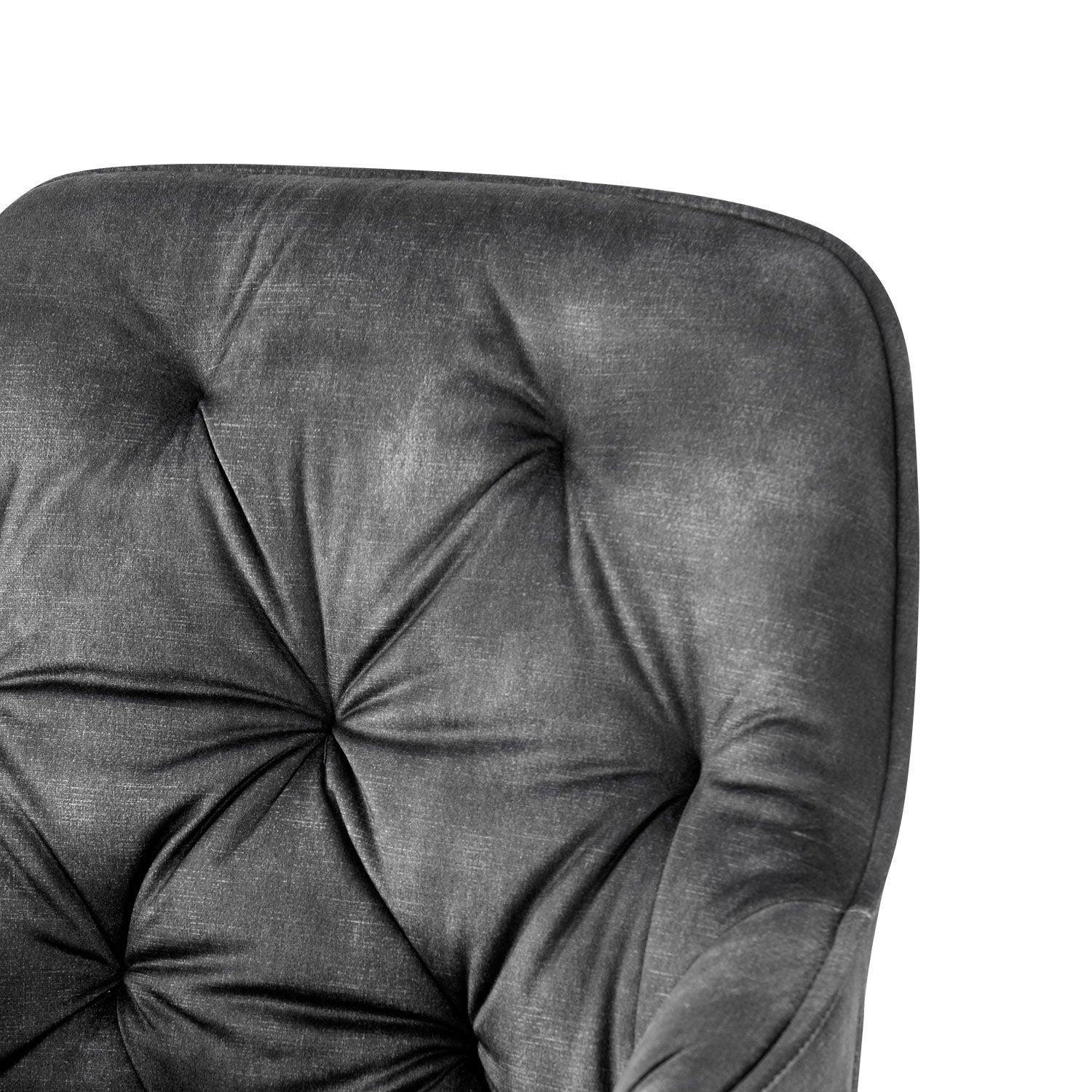 Drehstuhl DIETER 2er Set – Drehbarer Polsterstuhl mit Knopfsteppung & Metallgestell  | B&D home