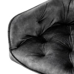 Drehstuhl DIETER 2er Set – Drehbarer Polsterstuhl mit Knopfsteppung & Metallgestell  | B&D home