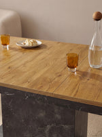 Esstisch MARA – Ausziehbarer Tisch mit & Metallgestell