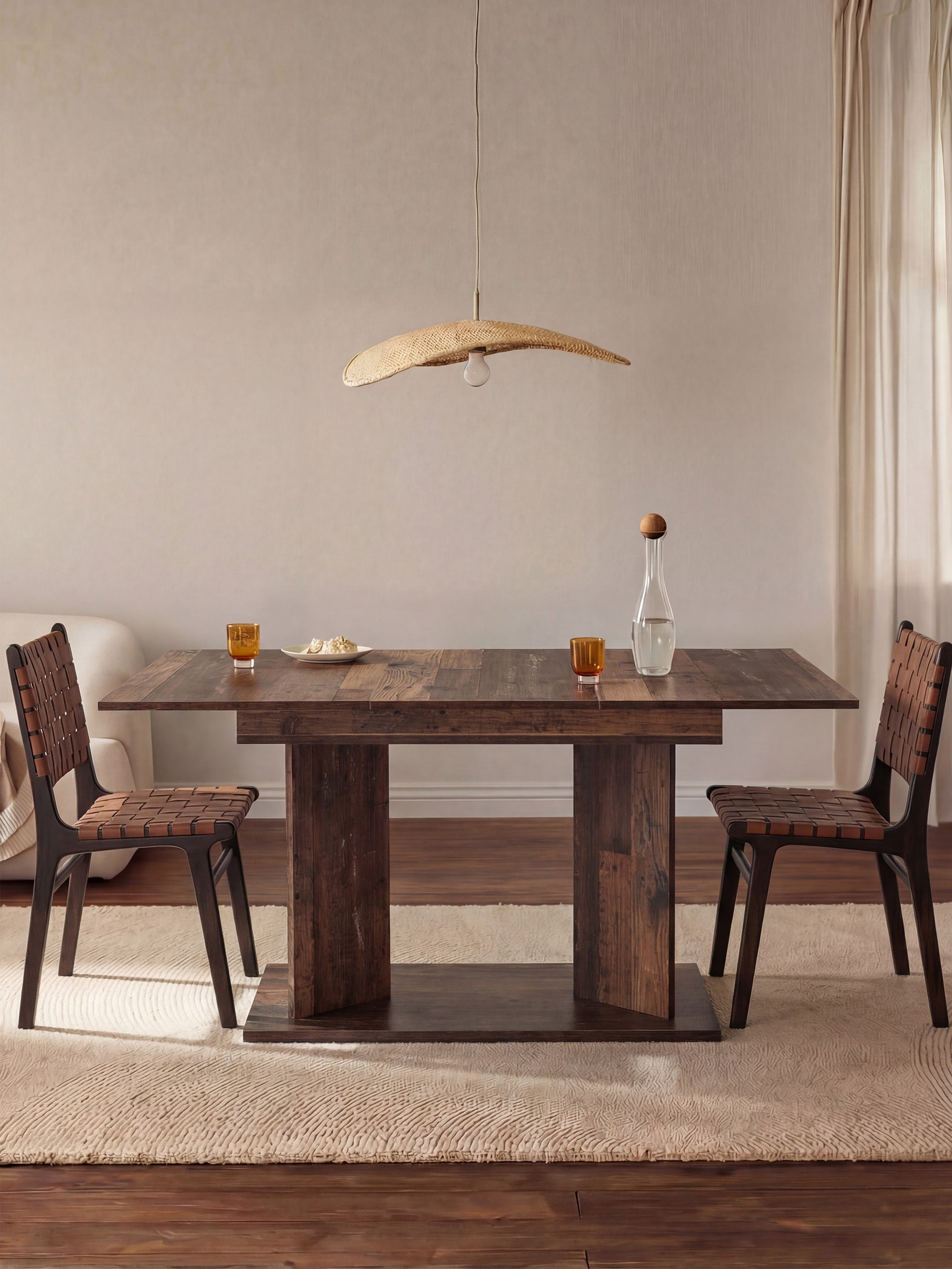 Esstisch MARA – Ausziehbarer Tisch mit & Metallgestell