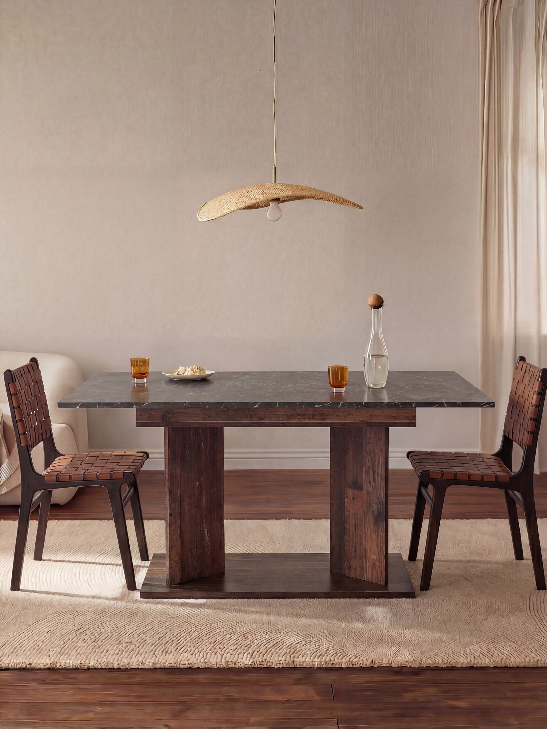 Esstisch MARA – Ausziehbarer Tisch mit & Metallgestell