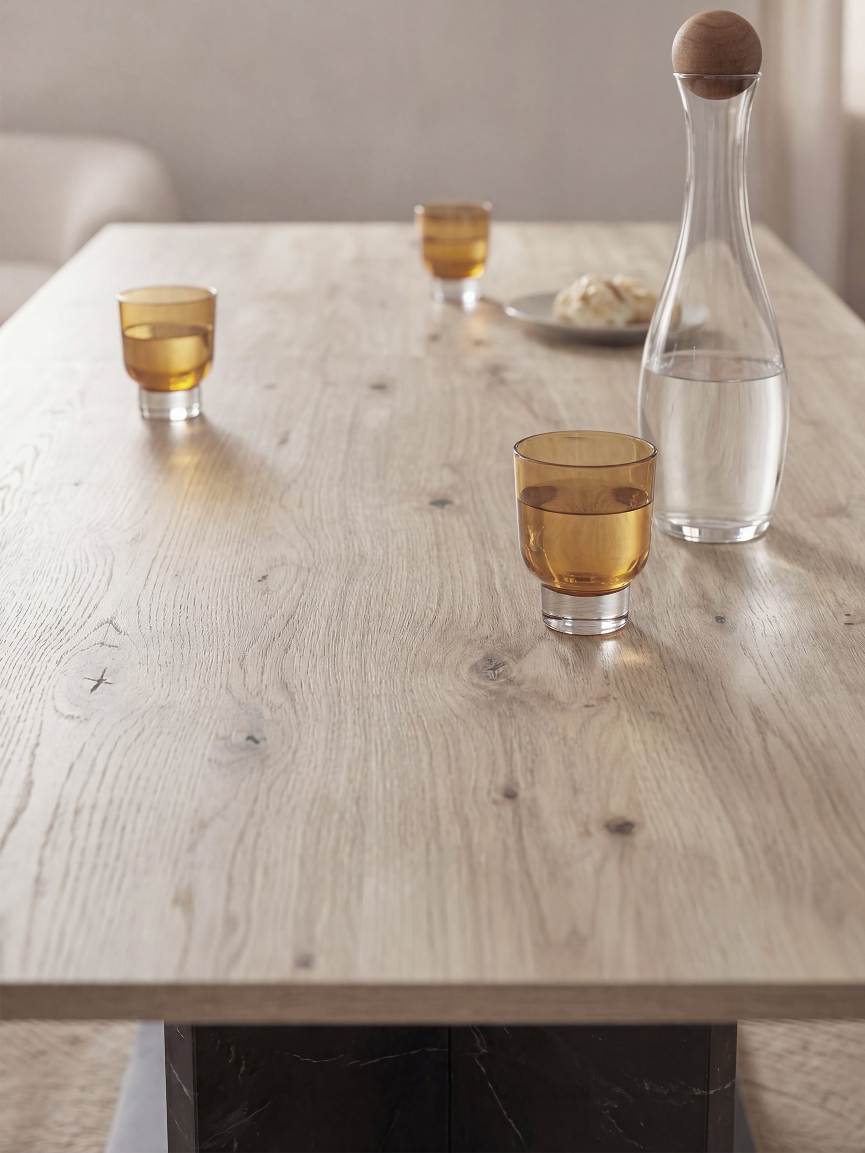 Esstisch MARA – Ausziehbarer Tisch mit & Metallgestell