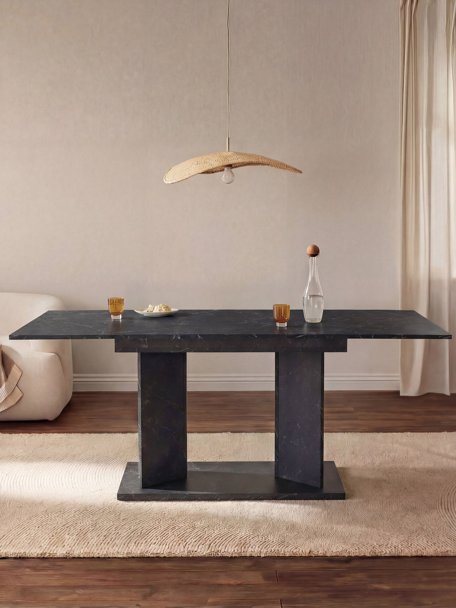 Esstisch MARA – Ausziehbarer Tisch mit & Metallgestell