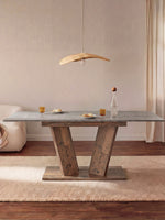 Esstisch MARA – Ausziehbarer Tisch mit & Metallgestell