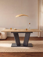 Esstisch MARA – Ausziehbarer Tisch mit & Metallgestell