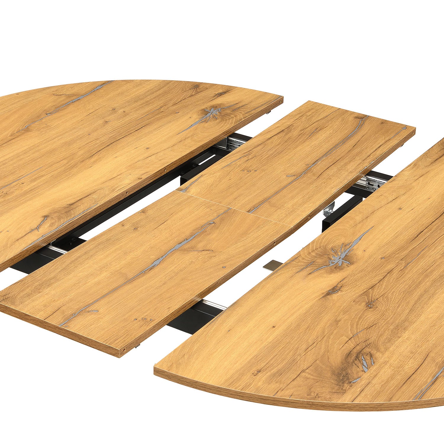 B-Ware Ausziehtisch TILL, Rund, Alteiche